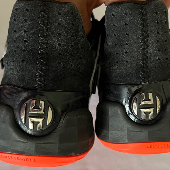 7.5 Adidas Harden Vol 4 Black Blue APE 77901 Athletic Sportswear Shoes Footwear - Picture 6 of 12